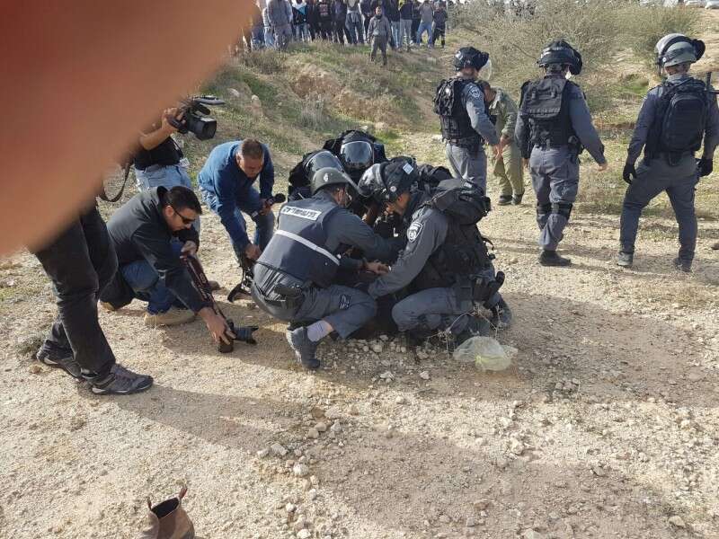 התחדשו העימותים בפכר אום אל ריחאן // צילום: דודו גרינשפן